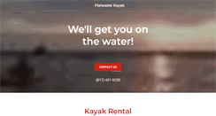 Desktop Screenshot of flatwaterkayak.com