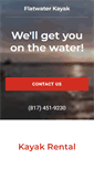 Mobile Screenshot of flatwaterkayak.com